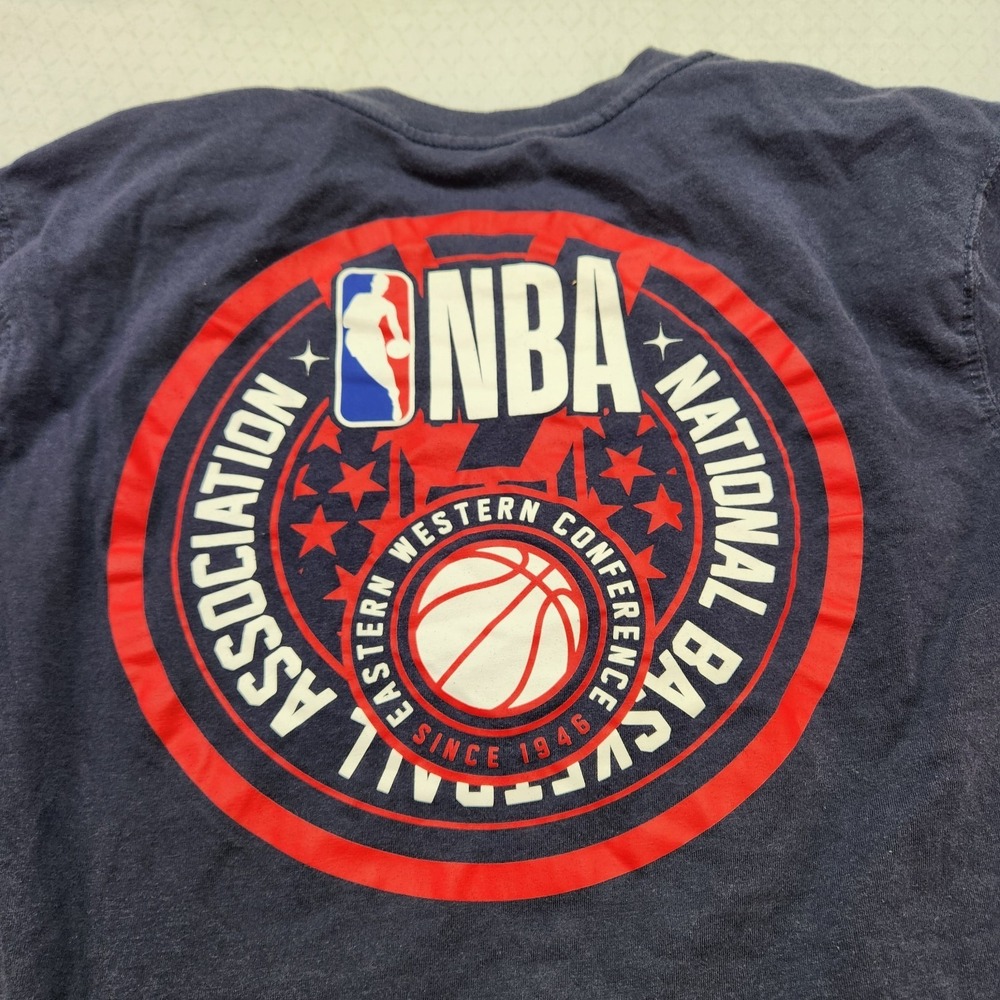 NBA National Basketball Association Shirt MEDIUM Navy Blue - Picture 6 of 9